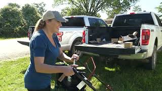 The death of small gasoline engines Briggs Stratton Murray lawnmower destroyed by Ryobi 40V mower