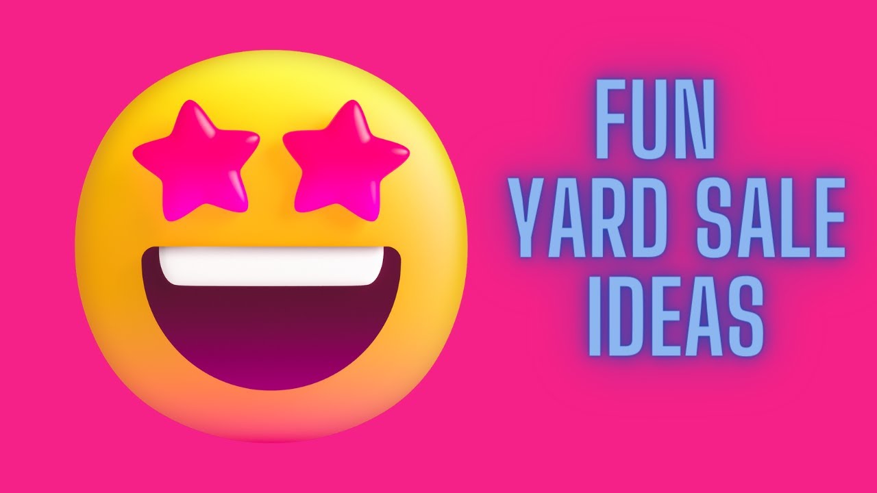 FUN YARD SALE IDEAS 😊 YouTube