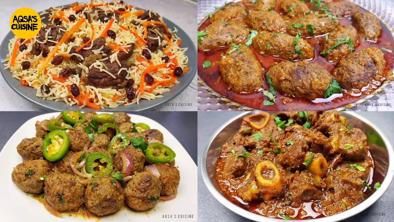 Iftar & Eid Dawat Recipes by Aqsa's Cuisine, Handi Dum Kabab Masala, Kofta Kabab Kabuli Pulao, Kabab
