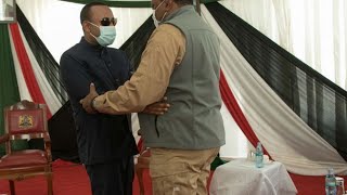 ETHIOPIA PRIME MINISTER DR ABIY AHMED STATE VISIT TO KENYA MOYALEUHURU RECEIVES HIM