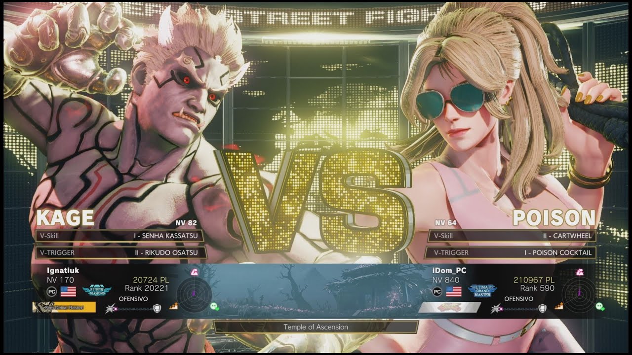 SFV Champion Edition 🔥 Ignatiuk (KAGE) Vs iDom (POISON) 🔥 Online Match's 04-08-2023