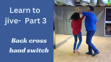 👍Easy to follow jive steps-Part 3 . Cross back hand switch . Jive dance steps