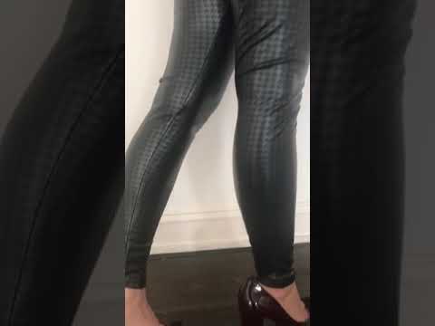 Girl in Latex pants dancing for you
