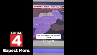 Winter weather advisory for Southeast Michigan!