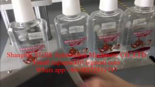 Full automatic double sides labeling machine with transparent label