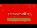 THECOSOMATOUS - How to pronounce Thecosomatous?