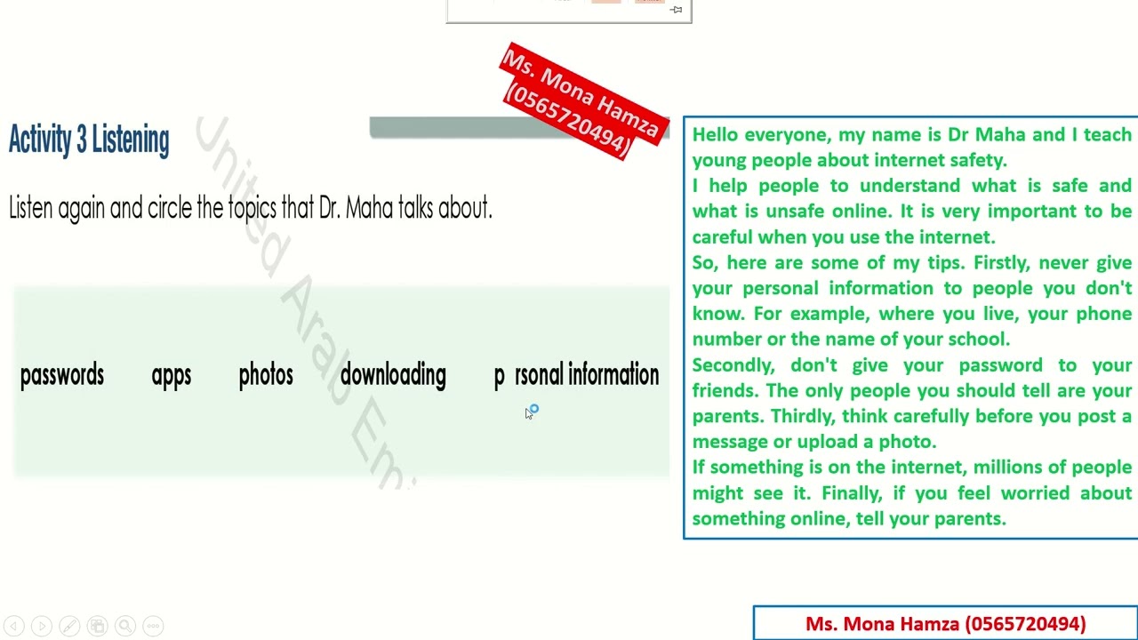 Access Book   Grade 8   Unit 7   Lesson 4 with listening text