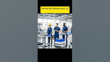 Seamless Automation: Humans & Smart Robots Unite! ✨ #shorts