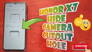 Honor X7 How to Hide Front Camera Cutout Hole|Manually Change the Camera Cutout  Settings For APPS screenshot 2