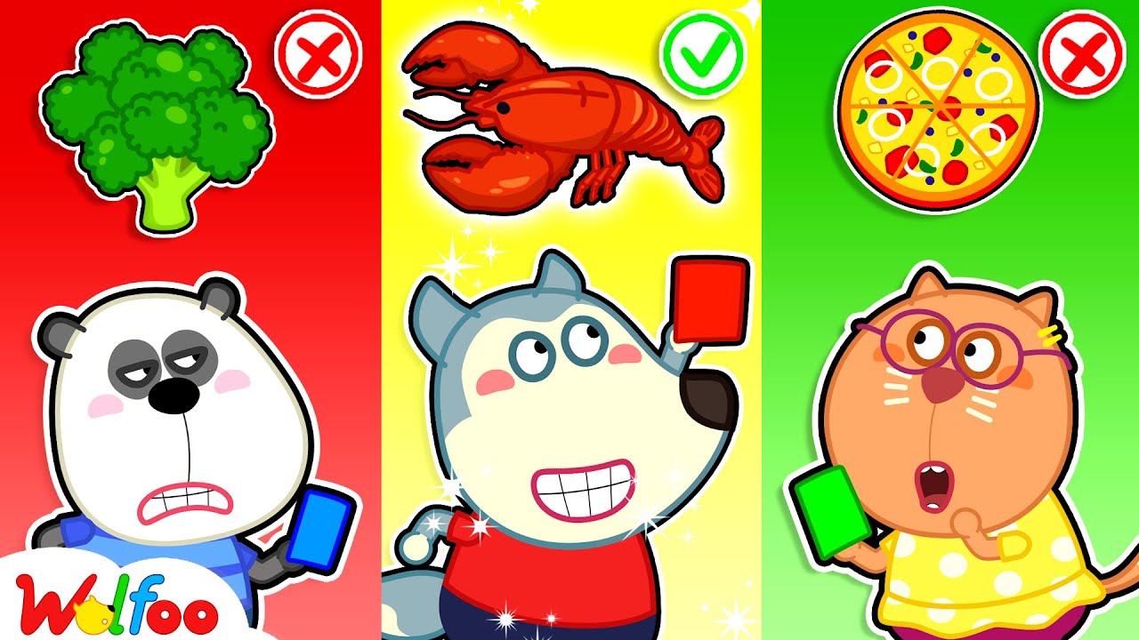 Wolfoo Learns Colors with Funny Food Challenge! 🍕 Fun Story for Kids | Kids Cartoon