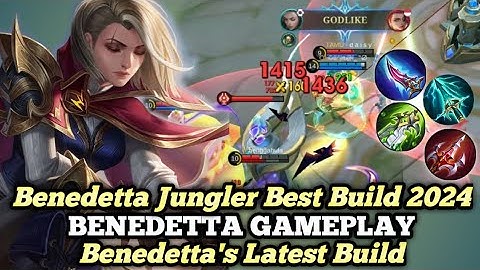 Benedetta Jungler Best Build 2024 | Benedetta Top Global Gameplay - Mobile Legends