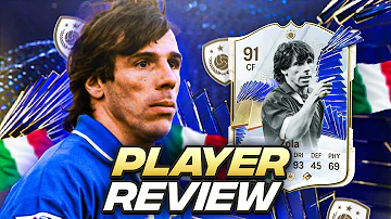 91 TOTY ICON ZOLA PLAYER REVIEW | FC 24 Ultimate Team