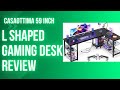 Review of Casaottima the 59 Inch L Shaped Gaming Desk