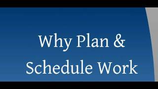 Maintenance Planning and Scheduling Training by People and Processes