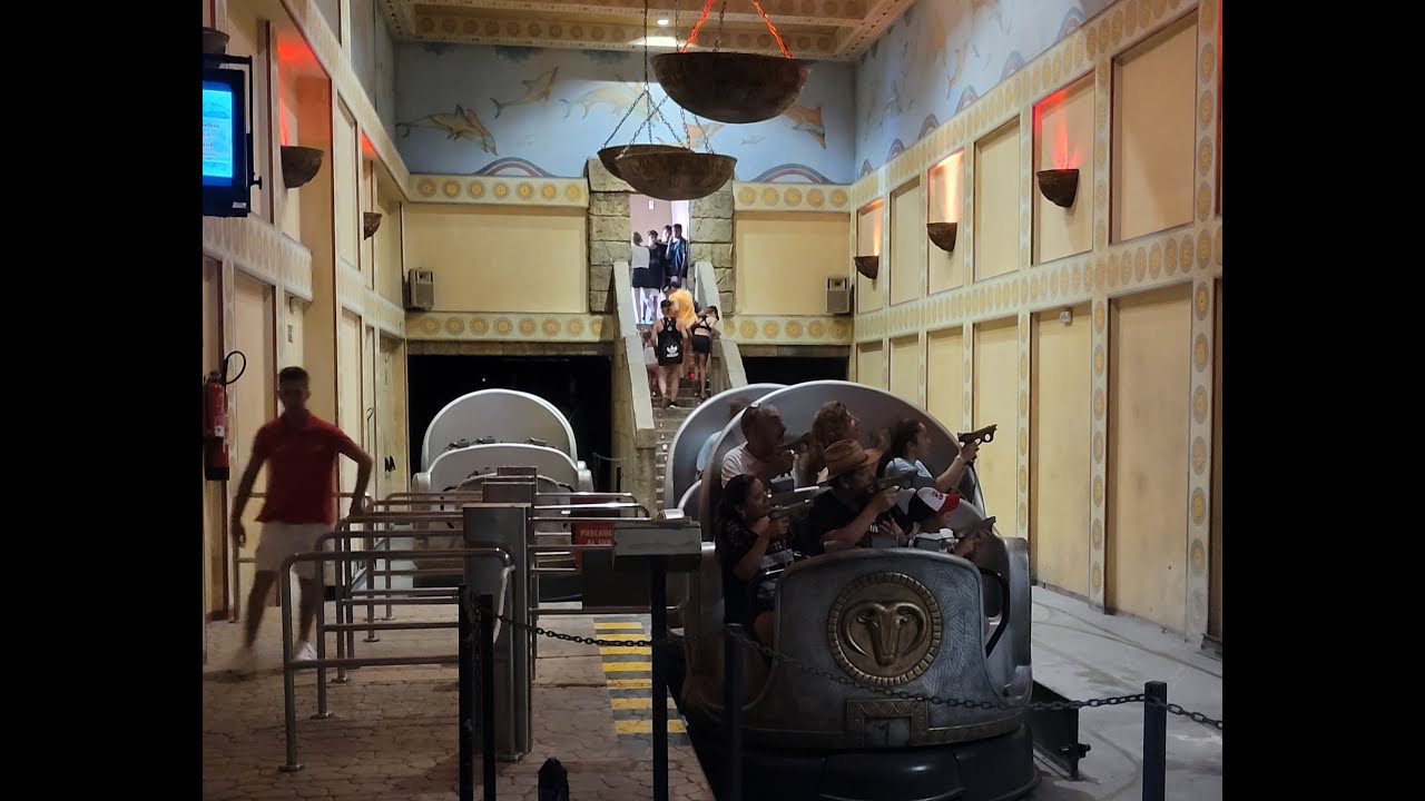 Laberinto del Minotauro (Minotaur Maze) at Terra Mitica - On Ride POV - August 2022