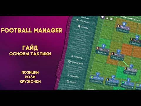 Видео: Основы тактики в Football Manager. Гайд - Позиции, роли и кружочки