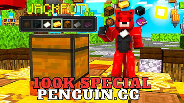 100K SPECIAL! LUCKIEST EVER CRATE OPENING-  SEASON 3 -  PENGUIN.GG SB737 - MINECRAFT SKYBLOCK