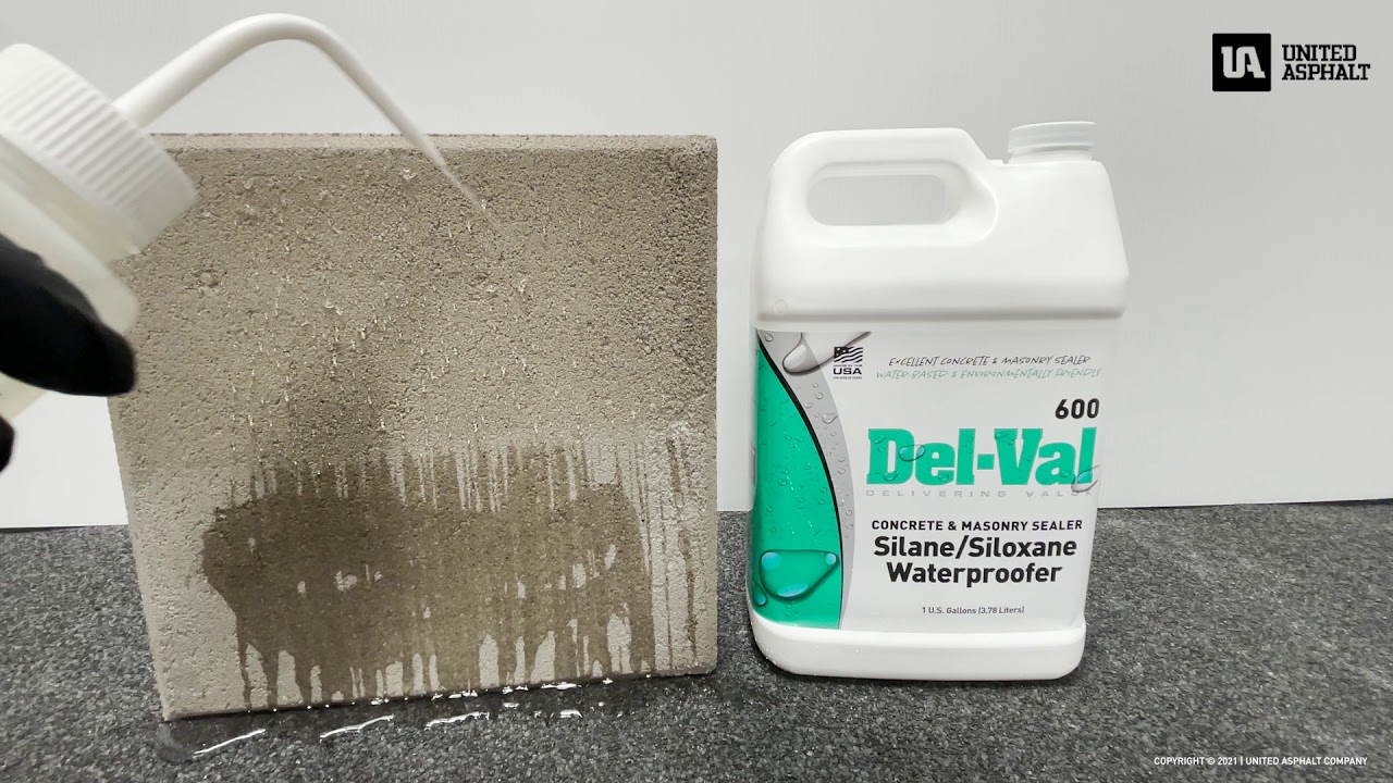Concrete & Masonry Waterproofing with Del-Val 600 Silane/Siloxane Sealer