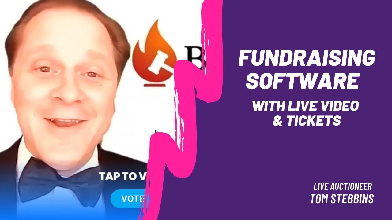 Virtual Auction Fundraising Software Demo with Live Auctioneer Tom Stebbins