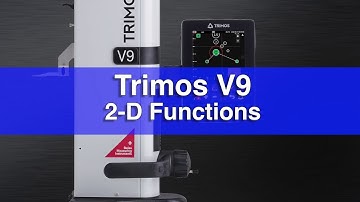 Fowler Trimos V9 Height Gage: 2D Functions