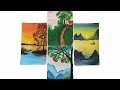 “Mini Landscape Art for Beginners | Acrylic Painting Tutorial | Small Painting Ideas for Home Décor”