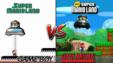 OLD vs NEW| Super Mario Land |Game Boy Color VS Super Nintendo/side by side comparison graphics
