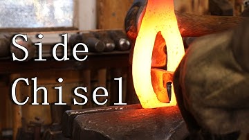 Forging a Side Chisel - Blacksmithing tools