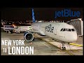 Jetblue  transatlantic flight in economy  jfk  lhr  a321lr