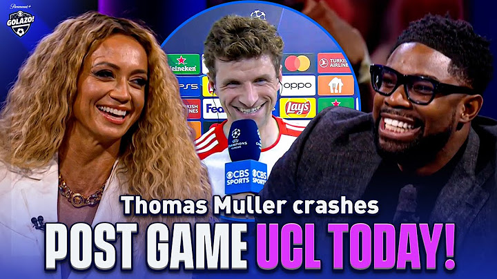 Thomas Muller crashes post-game show with Abdo, Henry, Carragher & Richards | UCL Today | CBS Sports