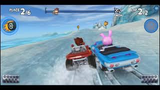Beach Buggy Racing Sunshine Sprint Level 10 Walkthrough Glacier Gulch | ST Warriors Gaming | STW