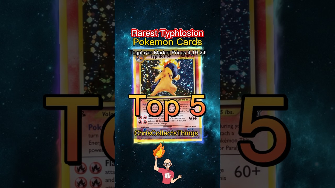 Top 5 RAREST Typhlosion Pokémon Cards 🔥 