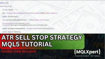 ATR Trailing Stop EA (Sell Strategy) for MT5 | Step-by-Step MQL5 Tutorial