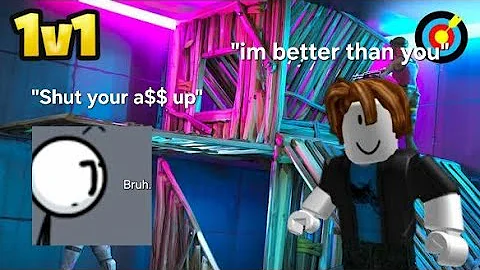 Trash talking kid asks for 1v1, so I dunked on him 20-13: Fortnite Piece Control 1v1 (Part 1)