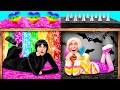 ベッドの下の秘密の部屋と Wednesday Addams | 面白いチャレンジ Fun Teen