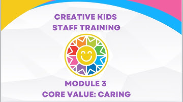 Creative Kids Staff Training   Module 3