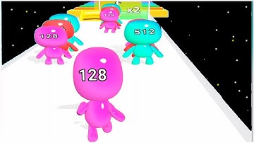 Man Runner 2048 - merge 2048 run game - Gameplay Walkthrough - Max Levels (Lvl 51-75)