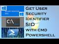 Complete Guide to Identifying Windows user SID with CMD and Powershell