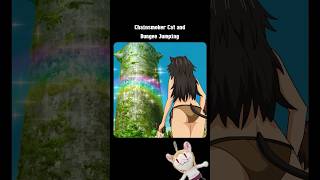 Chainsmoker Cat and Bungee Jumping😅😂 #anime