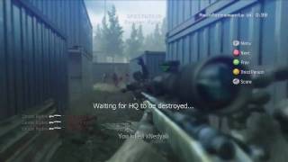 (HD) Call Of Duty 4 awesome sniper kill feed!!!