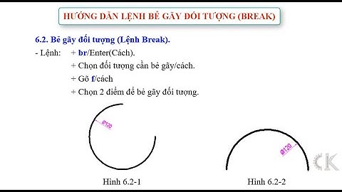 Autocad Tutorial full- Hướng dẫn lệnh bẻ gãy (Break-br)