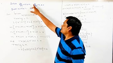 Lecture-19 Application of Laplace Transform-Solution of Differential Equations in Hindi