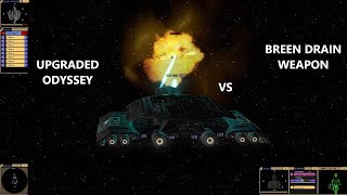 Stargate Earth Ship Odyssey Vs Breen Drain Weapon Shot In A Million Star Trek Bridge Commander