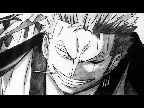 How To Draw Roronoa Zoro From One Piece Step By Step Youtube