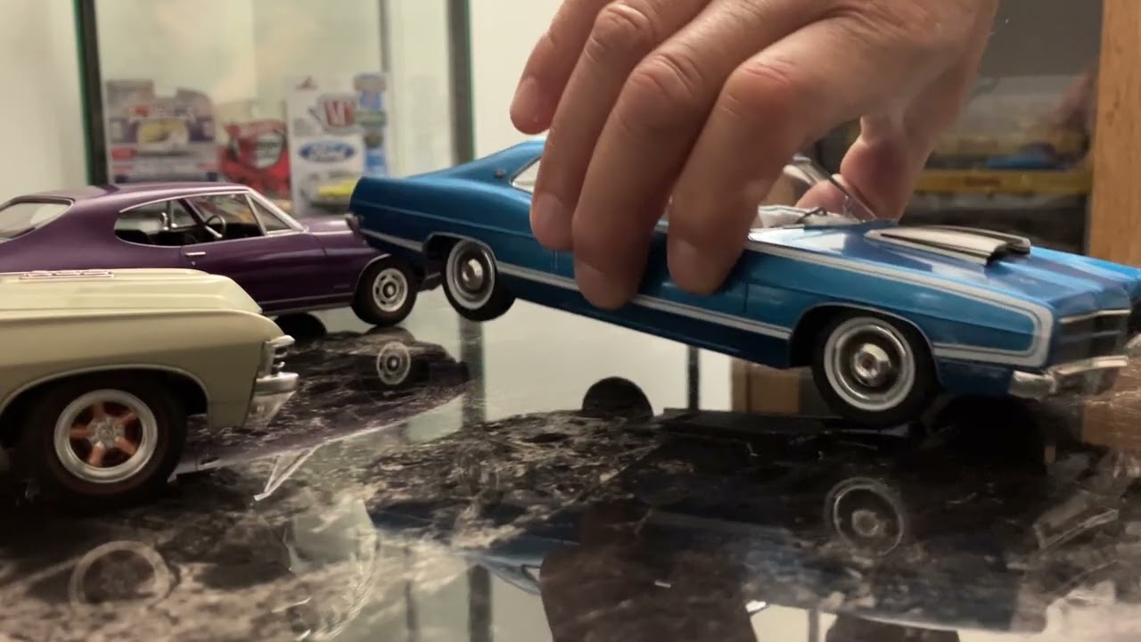 Cars of the late 1960s. Sunday morning model cars and coffee.
