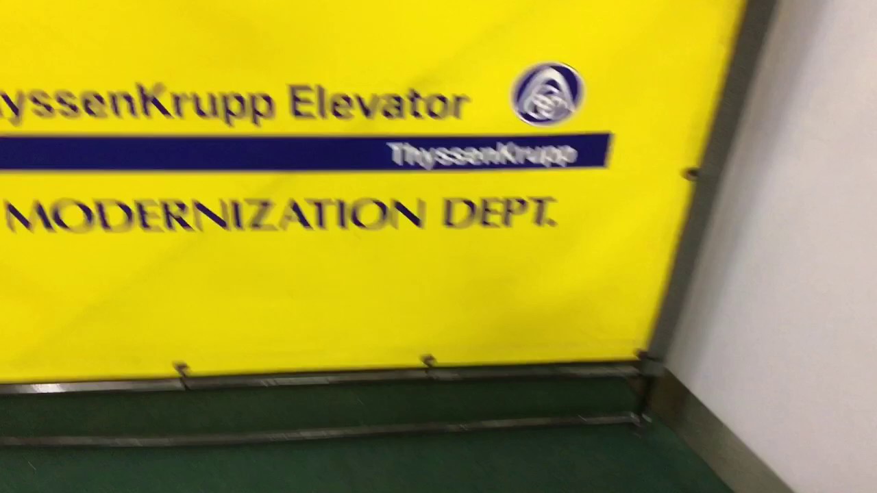 Modernized ThyssenKrupp Traction Elevators at Terminal A, Houston George Bush IAH Airport