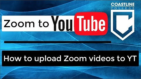 How to Upload Zoom to YouTube