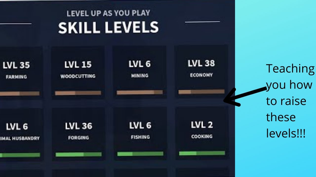 TIPS FOR RAISING SKILL LEVELS IN ROBLOX ISLANDS!