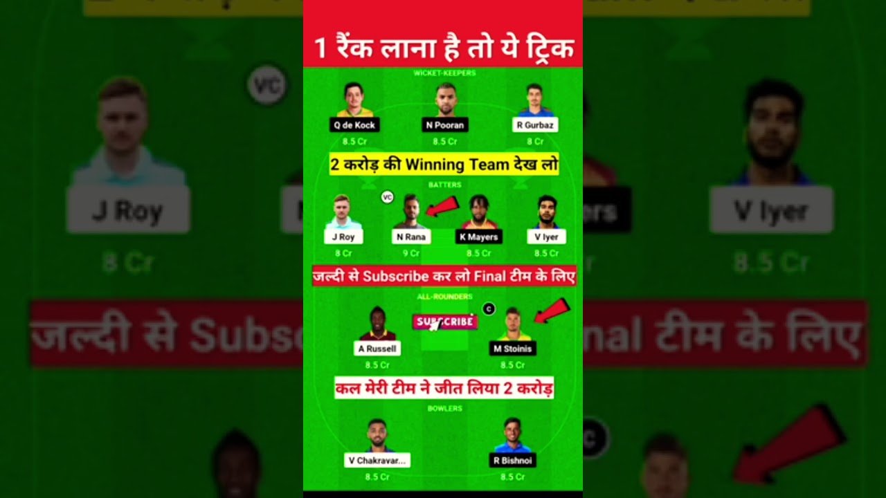 KOL vs LNK prediction /kol vs lnk dream11 