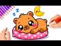 HOW TO DRAW A CUTE CAPYBARA EASY ????
