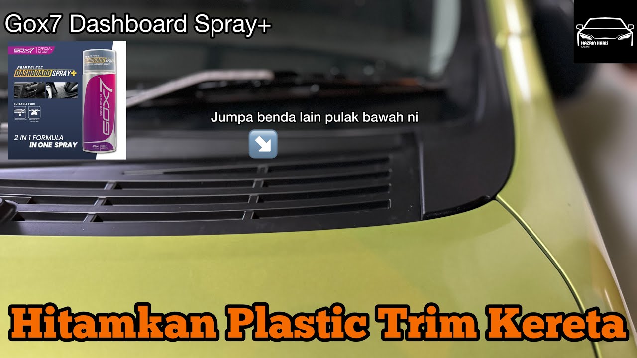 Hitamkan Plastic Trim Kereta Perodua Axia YouTube